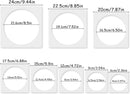 Round Stencil, 8 PCS Different Size Round Stencils, Template Stencil, Large Stencil for Spray Painting, Painting Template for Fabric Walls Arts Paper — 2