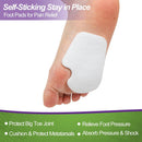 Cutecrop 20 Pcs Felt Dancers Pads, 1/4" Sesamoiditis Pads, White, Right 5