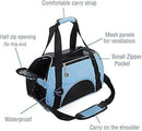 ZaneSun Cat Carrier,Soft-Sided Pet Travel Carrier for Cats,Dogs Puppy Comfort Portable Foldable Pet Bag Airline Approved (Small Blue) — 4
