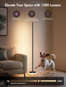 OIYN Corner Floor Lamp, RGBICW LED Corner Lamp with 1300lm Smart Modern Floor Lamp,App & Remote Control,Music… — 3