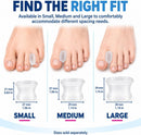 PediFix Visco-Gel Toe Spacers, Large - Gel Separators for Crowded Toes 6