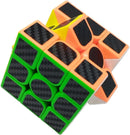 AHYUAN 3x3 Speed Cube Black Magic Cube Carbon Fibre Stickers Problem-Solving Brain Teaser Cube Toys Game Color-Matching Puzzle Fidget Toy Sensory Puzzles Stocking Stuffers for Kids Adults — 3