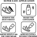 Eagle Sneaker Whitener for Shoes – 2 Pack White Shoe Polish & Scuff Cover | Instantly Whitens, Restores, & Covers Scuffs on Leather, Canvas, Mesh, Foam & Rubber | Built-In Sponge Applicators — 6