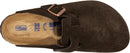 Birkenstock Women's Boston Suede Clogs – Brown — 5
