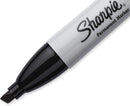 SHARPIE Permanent Markers, Large, Chisel Tip, Black,Marks on Paper, Plastic, Metal, and More, 4 Count (Pack of 2) — 3
