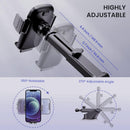 Qifutan Car Phone Holder Mount Phone Mount for Car Windshield Dashboard Air Vent Universal Hands Free Automobile Cell Phone Holder Fit for iPhone Smartphone Camera Mounts | Black-F photo 4