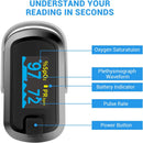 mibest OLED Finger Pulse Oximeter, O2 Meter, Dual Color White/Black — 5
