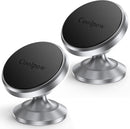 【2-Pack】Magnetic Phone Holder for Car Dash Strong Magnetic Car Phone Mount | Silver photo 1
