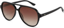 SOJOS Classic Polarized Aviator Sunglasses for Women Men, Retro Trendy Aviators Shades SJ2201 | Black/Gradient Reddish Brown | 58 Millimeters — 1