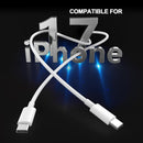 [Apple MFi Certified] iPhone Duo 18 17 16 15 Charger Cable Cord 6FT, White 2