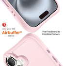 ORNARTO for iPhone 16 Case for Women & Girls, Chalk Pink photo 3