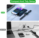 TOP-UP 3 in 2 USB C Cable for Apple Watch Charger (4FT/1.2M) – Fast Multi Charging Travel Cable Compatible with iWatch Ultra 2/SE 2/Series 11–1, iPhone 17/16/15 Series, iPad, AirPods 5