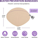 Moleskin Foot Protection Pads - 16 Pcs Self-Adhesive Ball of Foot Pad,Beige 4