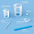 Silicone Resin Measuring Cups Tool Kit- Nicpro 250 & 100 ml Measure Cups, Silicone Popsicle Stir Sticks, Pipettes,… — 2