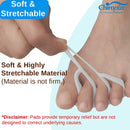 Chiroplax Hammer Toe Cushions Pads Temporary Straightener Corrector Overlapping Relief Separator Crest Splint, 4 Pack (Size Medium, White) 2