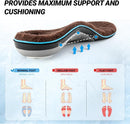 VALSOLE Heavy Duty Support Pain Relief Orthotics - 220+ lbs Plantar Fasciitis High Arch Support Insoles for Men Women, Flat Feet Orthotic Insert, Work Boot Shoe Insole, Absorb Shock with Every Step - Brown — 7