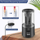 AFMAT Electric Pencil Sharpener - Auto Stop, Super Sharp & Fast, Plug in Pencil Sharpener for 6-12mm No.2/Colored Pencils - Classroom/Office/Home PS92 | Black — 3