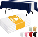 Niuara White Plastic Table Runner Party Decorations, Disposable, 4 Pack | 14" x 108" - 4 Packs — 1