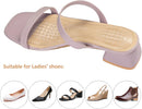 2 Pairs Gel High Heel Inserts Women, Adhesive Cushioning Insoles for Sandals Flats Dress Shoes, 3/4 Length Invisible Insoles Prevent Slipping, 7.5-10 Size - Clear — 4
