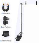 EMART Backdrop Stand 10x7.8FT Adjustable Back Drop Stand for Party Events | Black — 5