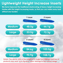 Skyfoot 3/4 Length 4 Layers Adjustable Height Increase Insoles - Blue - Medium: Women 5-9, Men 6-8 — 7