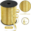 TONIFUL 500 Yards Gold Curling Ribbon Balloon String Gift Wrapping Decor — 2