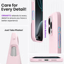 ORNARTO for iPhone 16 Pro Case, Liquid Silicone, Chalk Pink — 5