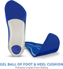 Comfort Zone Tri-Balance 3/4-Length Gel Insoles for Men, 8-12, 3-Pack — 7