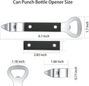 HANCELANT Can Punch Bottle Opener, Manual Stainless Steel Can Opener 1 Pack — 2