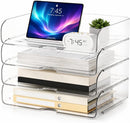 4-Tier Paper Organizer Desk Organizer Acrylic Paper Tray — 1