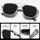 KUGUAOK Tangle Free Polarized Aviator Sunglasses for Women UV Protection Sports Running Sun Glasses Unisex Shades | Xh-1pcs-gray Silver | 56 Millimeters — 5