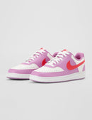 Nike Women's Court Vision Low Next Nature Shoes - Light Magenta/Light Crimson/Summit White — 6