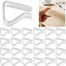 24 Pieces Transparent Clear Tablecloth Clips, Plastic Table Cloth Clips，Windproof Table Cover Holder Clamps，Table Cloth Holder for Home Wedding Party Christmas Outdoor Indoor Picnic Camping(Large) — 1