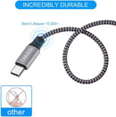 USB C Cable Fast Charging Nylon Braided 3Pack 6ft USB A to Type C Cord photo 3