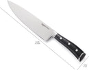 Amazon Basics Classic 8-inch Full Tang High Carbon Stainless Steel Chef's…