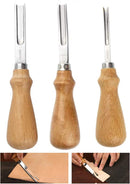 Leather Edge Skiving Beveler Tool,Wide Mouth Leathercraft Trimmer | 3 — 1