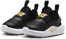 Nike Kids' Flex Runner 4 Running Shoes - Boys Girls Toddler Baby Sneakers - Black/Metallic Gold/White — 5