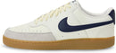 Nike Men's Court Vision Low Shoes - Sail/Midnight Navy/Gum Light Brown — 1