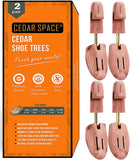 Cedar Space Cedar Shoe Trees for Men, 6.5-13 Sizes Wood Shoe Stretcher Tree — 1