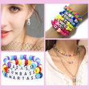 LIS HEGENSA 1300 Pcs DIY Childrens Crafts Beads Friendship Bracelet Kit, with Pony Beads Letter Beads and Bracelet… — 2