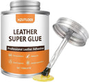 Leather Glue 120ML/4OZ,Leather Repair Cement with Brush,Professional Leather Adhesive for Repairing Leather… — 1