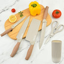 Knife Set, Wiztoynia 6-Piece Khaki Kitchen Knife Set for Home, Anti-Rust Non-stick Stainless Steel Sharp Chef Knife… — 2