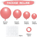 134Pcs Dusty Pink Balloons Different Sizes 5 10 12 18 Inch Retro Pink Latex Balloon for Birthday Wedding Baby Shower. — 2