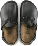 Birkenstock Women's Tokio Super Grip Leather Clogs – Black — 7