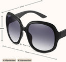 miyya Bug Eye Oversized Polarized Sunglasses Womens, Trendy Retro Sun Glasses for Women 2025, Oversized UV Protection Shades | Black/Grey Gradient — 5