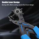 Diyife Professional Leather Hole Puncher, Punch Tool Kits for Belts, Blue — 4