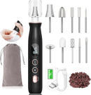 Electric Nail File Drill, Toe Nail Grinder for Thick Toenails & Callus - Vintage Black — 1