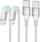 iPhone Charger [Apple MFi Certified] 2Pack 10FT Long Lightning Cable Fast Charging Nylon Braided USB Cable iPhone Charger Cord Compatible with iPhone 14 13 12 11 Pro Max XR XS X 8 7 6 Plus SE, iPad 1