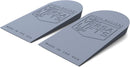 Strength™ Heel Lift Inserts (Pair) (Medium) - Ideal for Bodybuilding, Olympic Lifting, Squats, Leg Press - Gray — 1