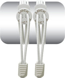 Lock Laces | Elastic No Tie Shoelaces | Solid White — 1